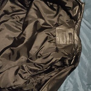 Black leather jacket